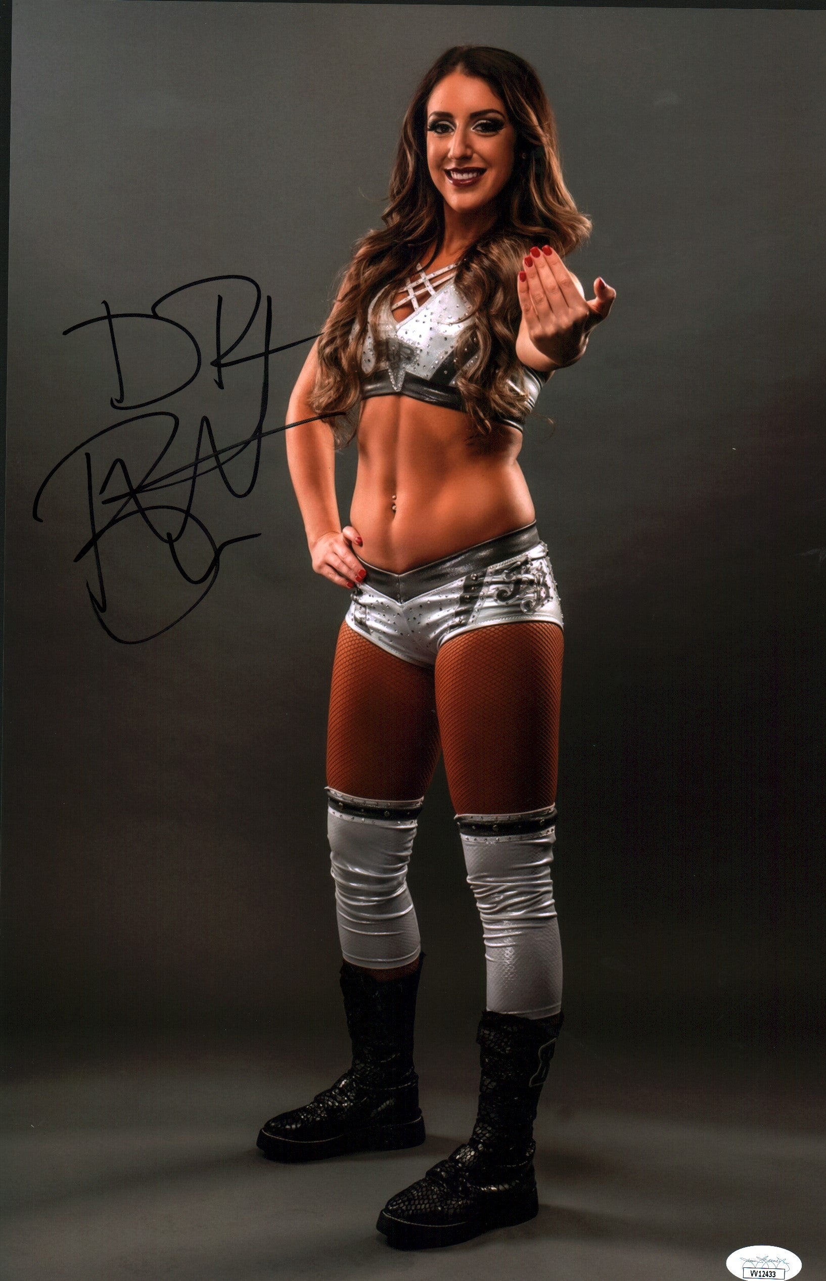 Britt Baker AEW Wrestling 11x17 Photo Poster Signed Autograph JSA Certified COA