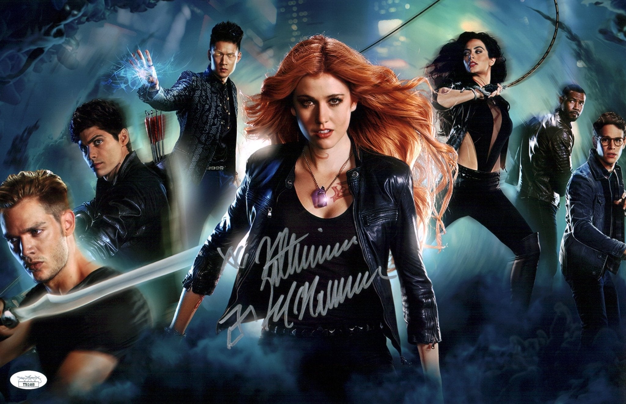 Katherine McNamara Shadowhunters 11x17 Photo Poster Signed JSA Certified Autograph