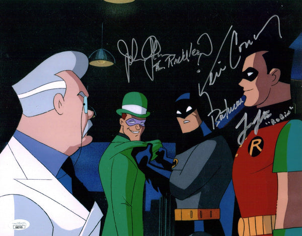 Batman 11x14 Cast x3 Photo Poster Conroy Glover Lester Signed JSA Certified Autograph