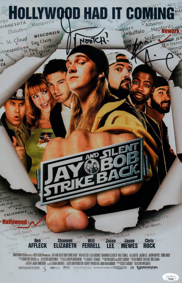 Jay and Silent Bob Strike Back 11x17 Photo Poster Signed Autograph Mewes Smith JSA Certified COA