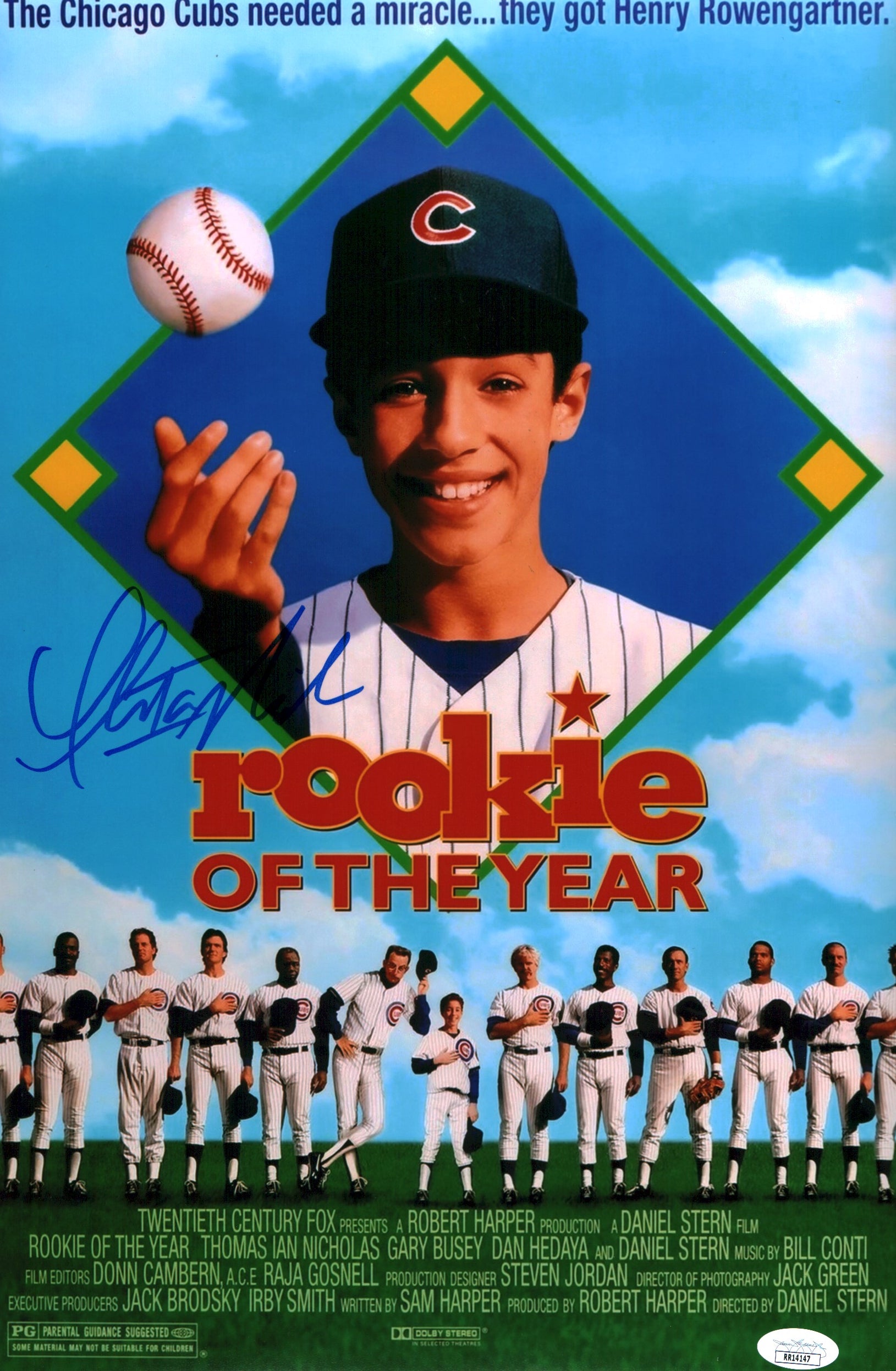 Thomas Ian Nicholas Rookie of the Year 11x17 Photo Poster Signed Autographed JSA Certified