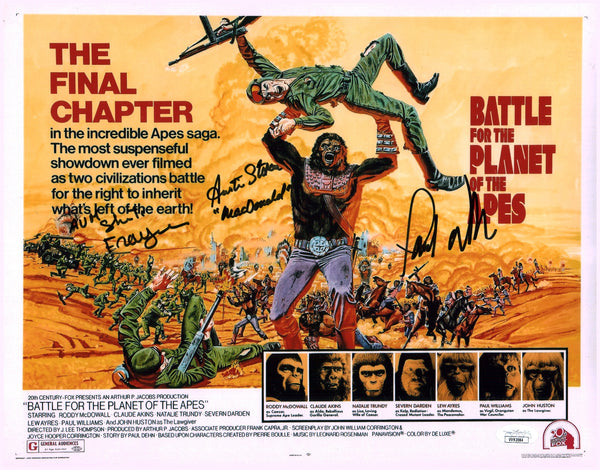 Battle For The Planet Of The Apes 11x14 Photo Poster Williams Nuyen Stoker Signed Autograph JSA Certified COA Auto