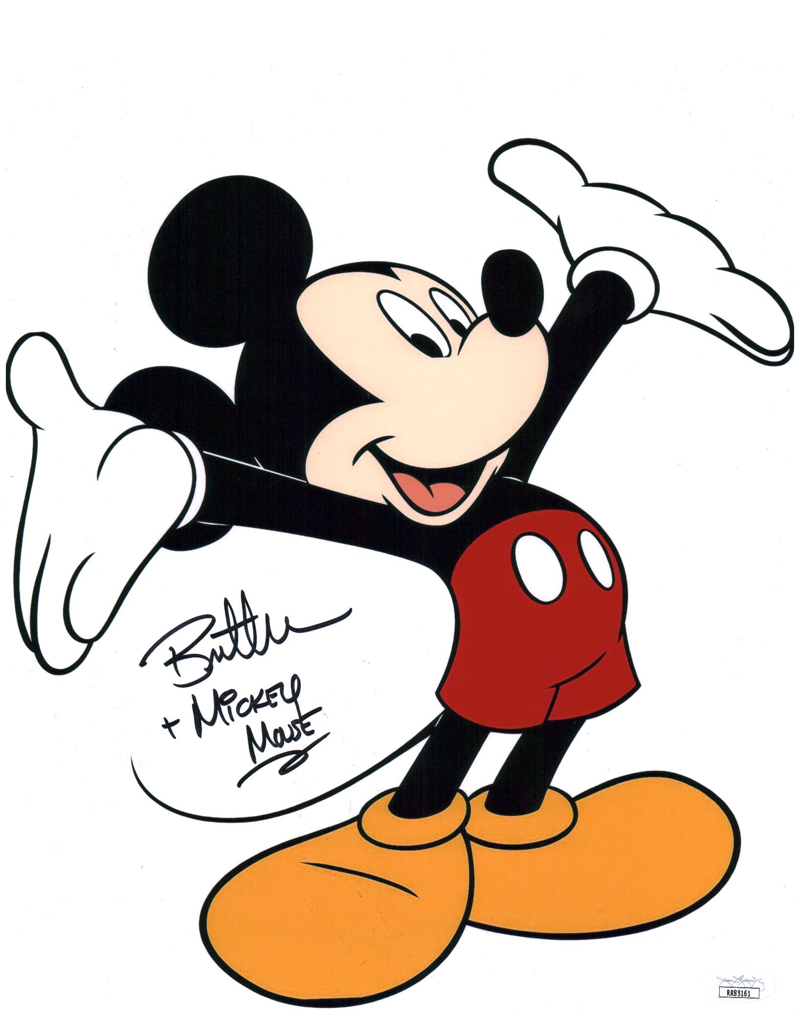 Bret Iwan Disney Mickey Mouse 11x14 Signed Photo Poster JSA COA Certified Autograph