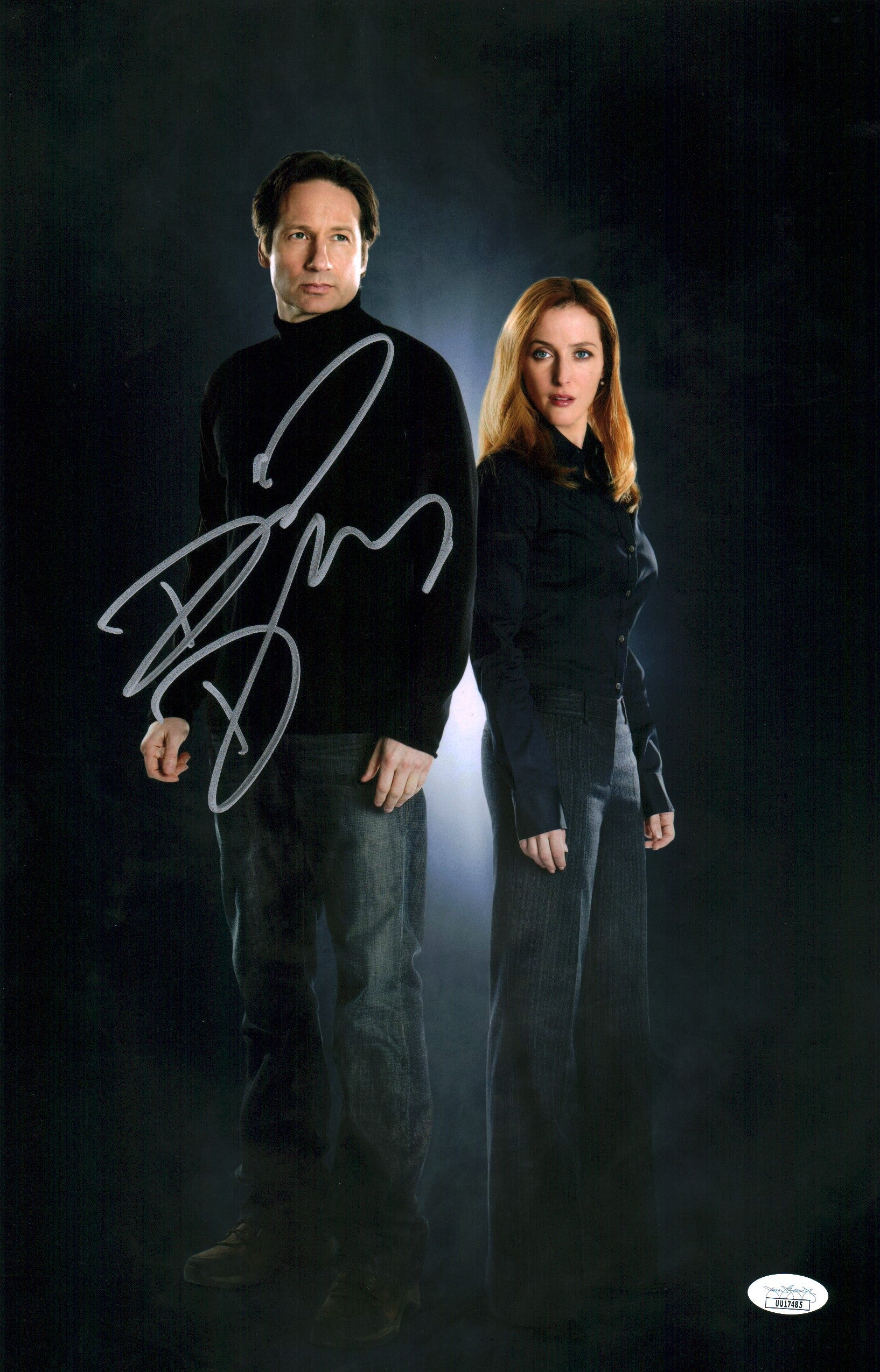 David Duchovny The X Files 11x17 Signed Photo Poster JSA COA Certified Autograph