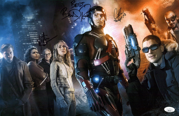 DC Legends of Tomorrow 11x17 Photo Poster Signed Autograph Garber Renee Routh JSA Certified COA Auto