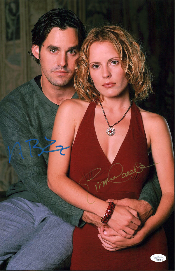 Buffy the Vampire Slayer 11x17 Mini Poster Cast x2 Signed Brendon Caulfield JSA Certified Autograph