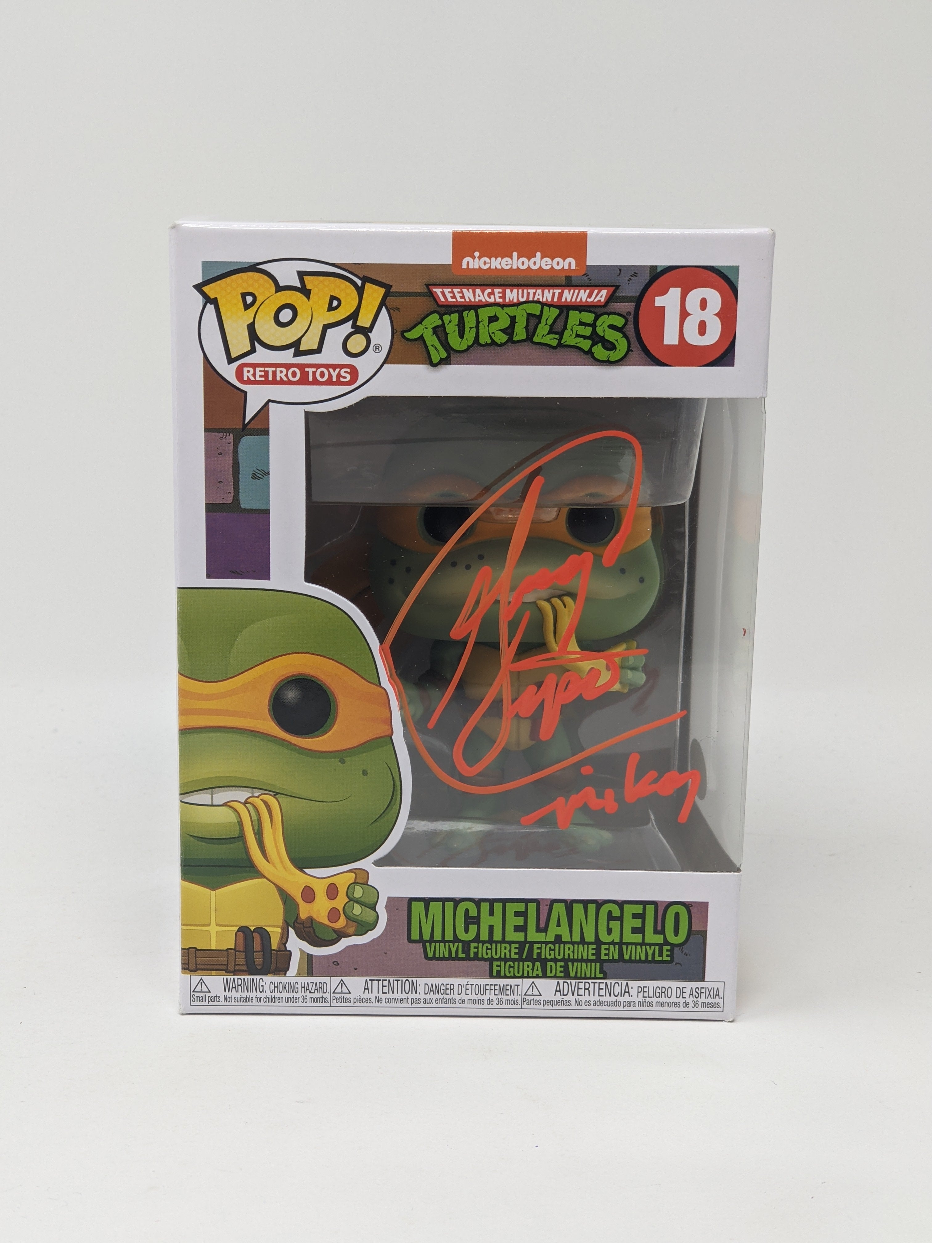 Greg Cipes TMNT Michelangelo #18 Signed Funko Pop JSA Certified Autograph