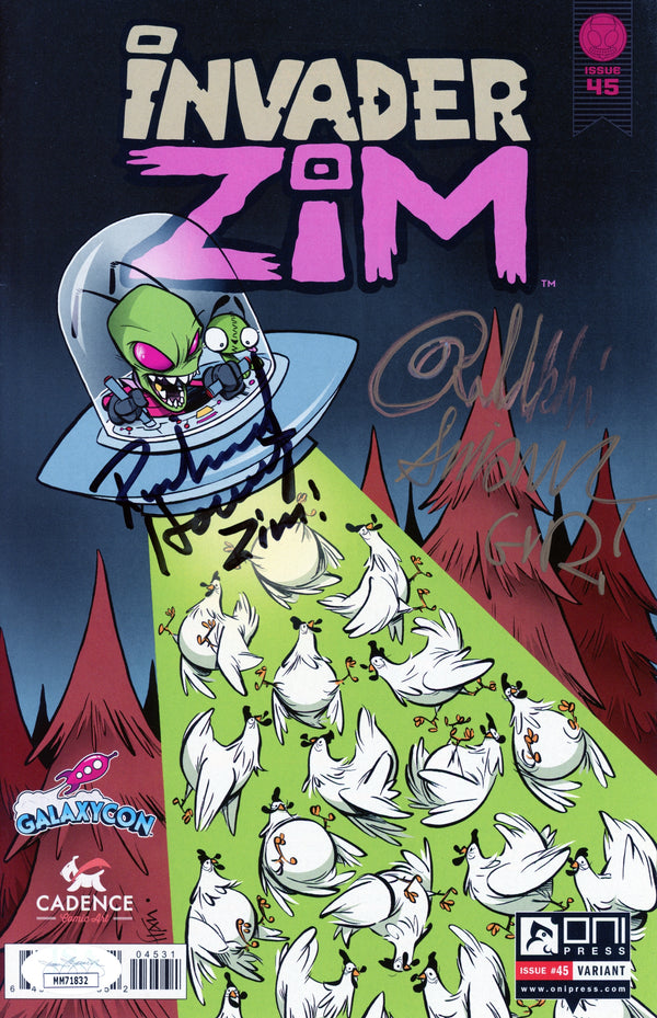 Invader Zim Comic #45 Signed Autograph Horvitz Simons JSA Certified COA