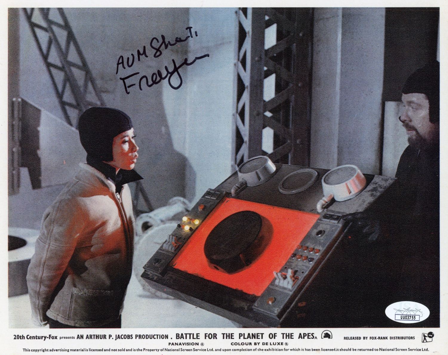 France Nuyen Battle for the Planet of the Apes 8x10 Signed Lobby Card JSA COA Certified Autograph