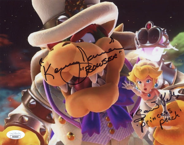 Super Mario 8x10 Photo Cast x2 Signed James Kelly JSA Certified Autograph