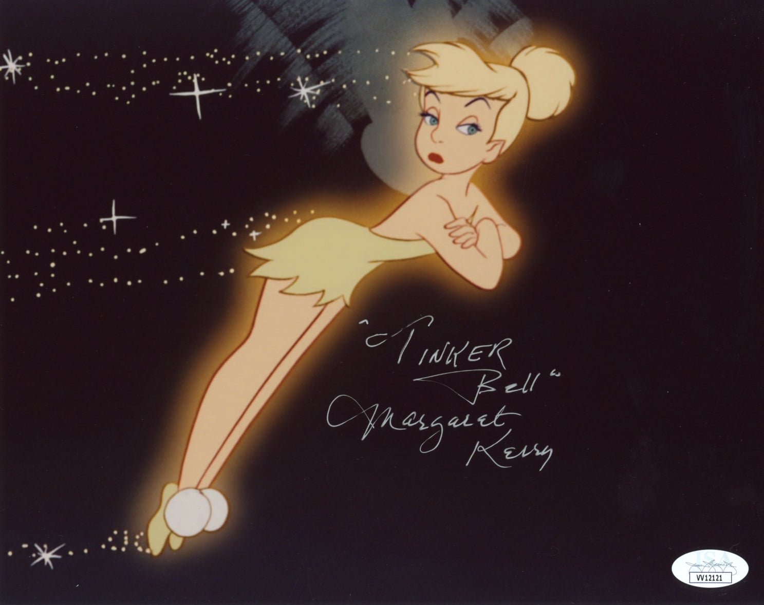 Margaret Kerry Disney Peter Pan 8x10 Signed Photo JSA COA Certified Autograph