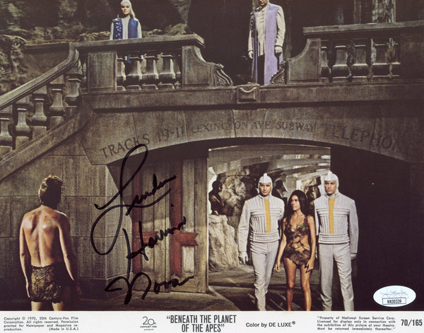 Linda Harrison Beneath the Planet of the Apes 8x10 Signed Lobby Card JSA COA Certified Autograph