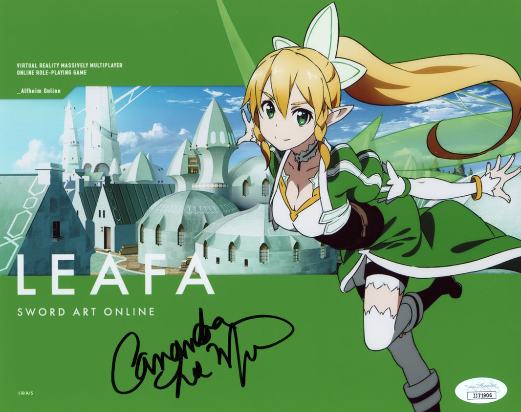 Cassandra Lee Morris Sword Art Online 8x10 Photo Signed Autograph Jsa 8851