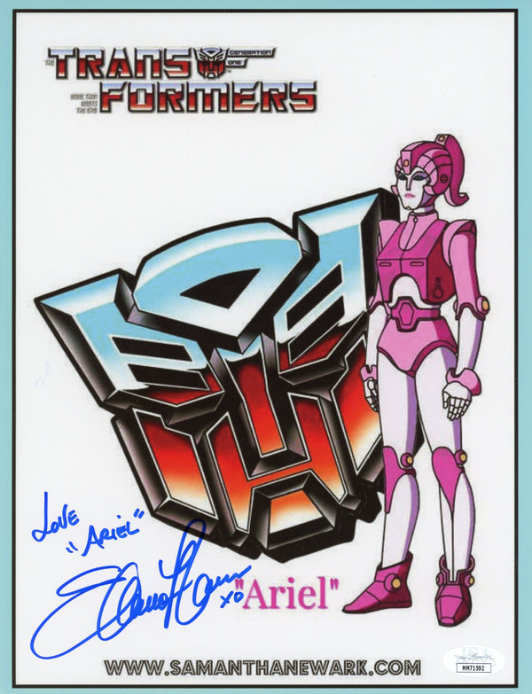 Samantha Newark Transformers 8.5x11 Photo Signed JSA Certified Autograph