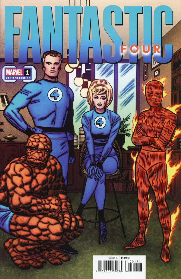 Marvel Fantastic Four #1 (2022) Jack Kirby 1:50 Variant Edition Comic Book