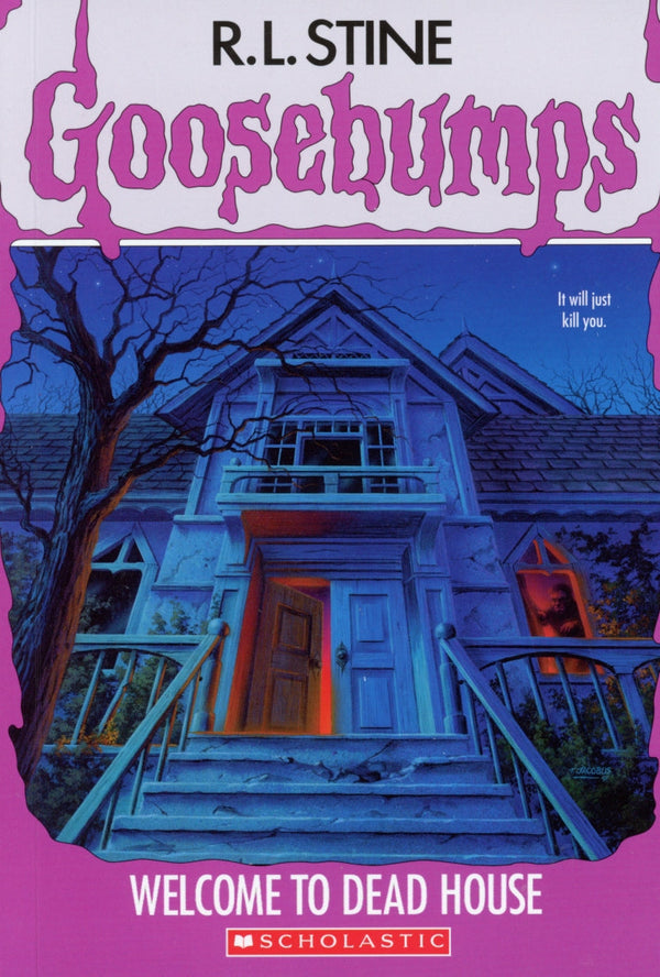 R.L. Stine & Tim Jacobus Signed GOOSEBUMPS Book "Welcome to Dead House" Retro Cover JSA COA Certified Autograph