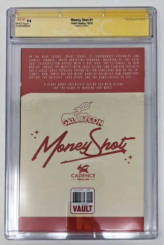 Money Shot #1 GalaxyCon Exclusive Variant CGC Signature Series 9.8 Signed Duarte, Seeley